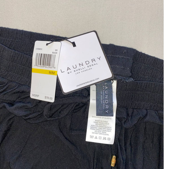 BLACK PANTS LAUNDRY SIZE MEDIUM NWT - Picture 4 of 4